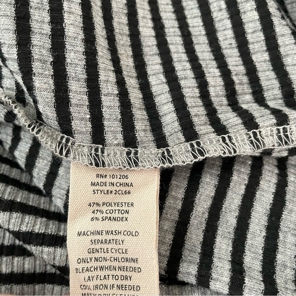 SOFT SURROUNDINGS SMALL Ryley Stripe Maxi Dress Stretch Diagonal Long Sleeve - Picture 7 of 9